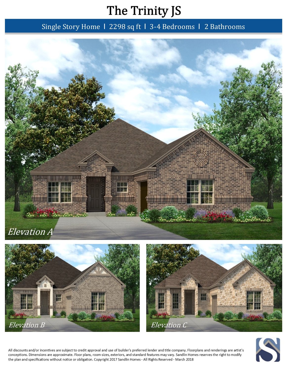 Trinity Js Plan Sandlin Homes 3 Bedrooms 2 Baths 2298 Sqft